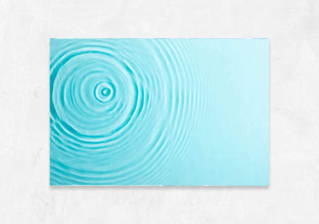 Bright Turquoise Drop Water Vinyl Photography Backdrops
