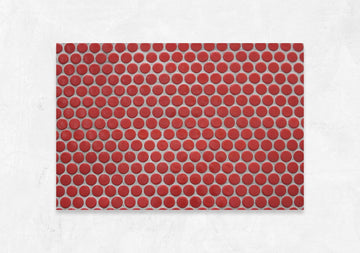 Red Penny Tile Vinyl Photography Backdrops
